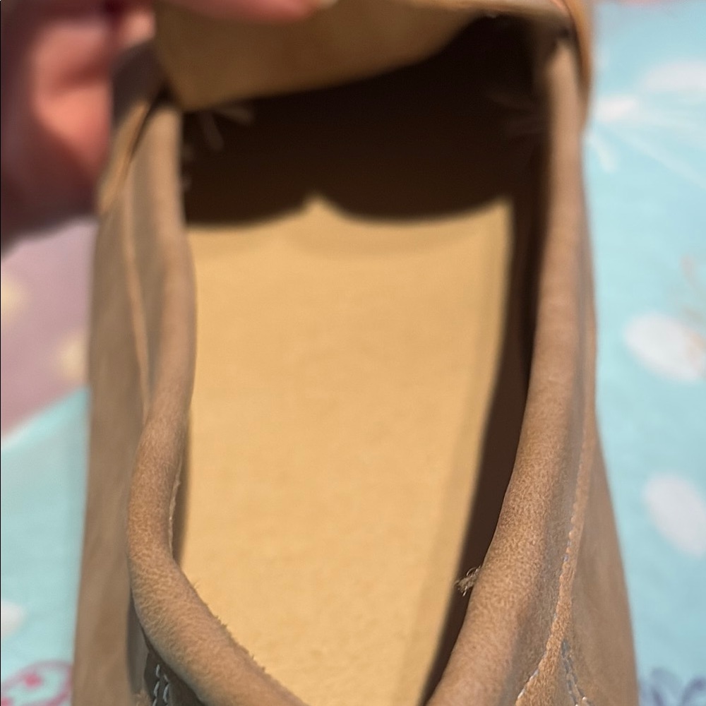 Tan Casual Loafers with Decorative Chain Detail - Picture 8 of 10